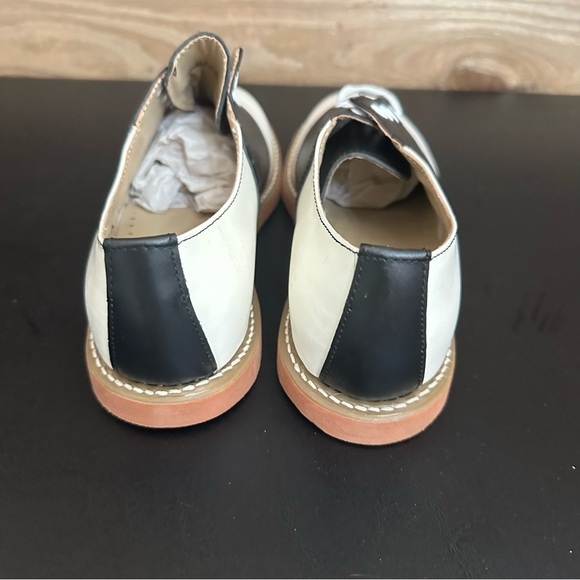 Kesco Black White Lace-up Saddle Shoes Uniform Halloween 50’s READ Size 10-10.5B main image 5